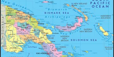 의 상세한지도를 파푸아 뉴기니
