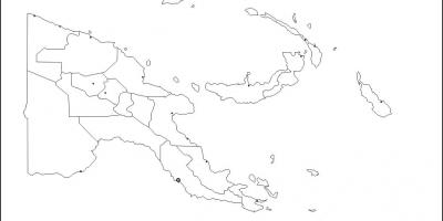 파푸아 뉴기니의 지도 맵 개요
